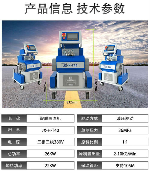 JX-H-T40聚脲噴涂機(圖2) JX-H-T40聚脲噴涂機(圖2)